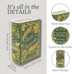 Steel Mill & Co Original Large Book-Shaped Decorative Vase, Ceramic Vases for Home Decor, Cute Bookshelf Decor, Unique Vase for Book Lovers (Pride and Prejudice - Collector's Edition)