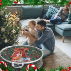 ProPik Christmas Wreath Storage Bag 30" - 2 Pack Clear Xmas Wreath Storage Container - Garland Holiday Artificial Wreath Storage Holder - Water Proof Transparent PVC with Handles (30 Inch, White)