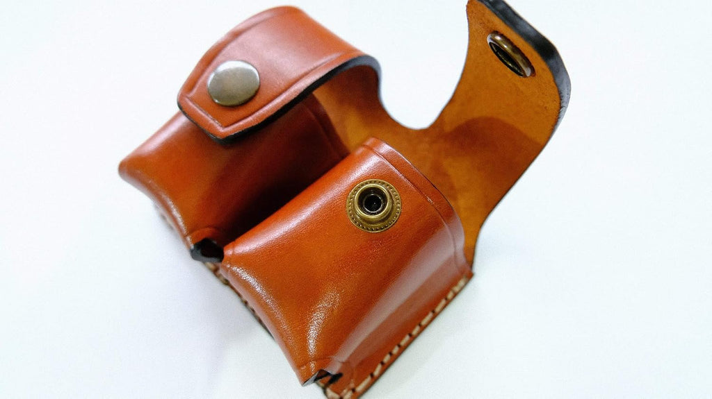 Cal38SPL Speedloader Leather Double Carrier,Case,Pouch for 357 Mag 44 Mag 6,7 Shots,38 Special 6 Shot