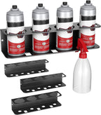 EVERHANGER Spray Can Holder, Wall Mount Spray Bottle Storage Rack Heavy Duty Spray Paint Bottle Organizer for Garage & Home, 16 Can Holes