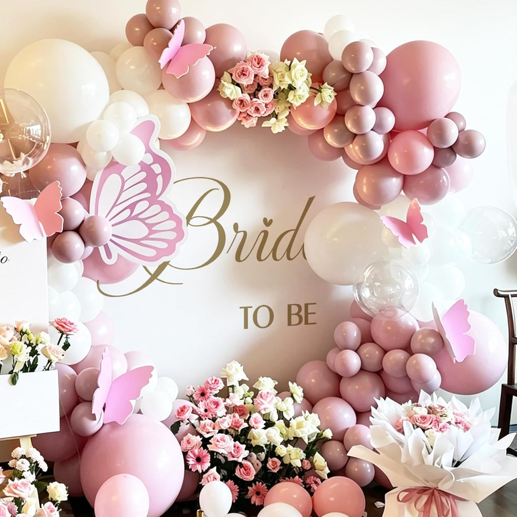 Bride to Be Decal, Bridal Shower Balloon Arch Backdrop Decor for Wedding, Engagement Party Decoration (Bride to Be Sign)