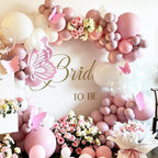 Bride to Be Decal, Bridal Shower Balloon Arch Backdrop Decor for Wedding, Engagement Party Decoration (Bride to Be Sign)