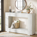 Tribesigns Farmhouse Console Table, 47 Inches Entryway Console Table with Storage, Industrial Hallway Accent Table for Living Room, Entrance