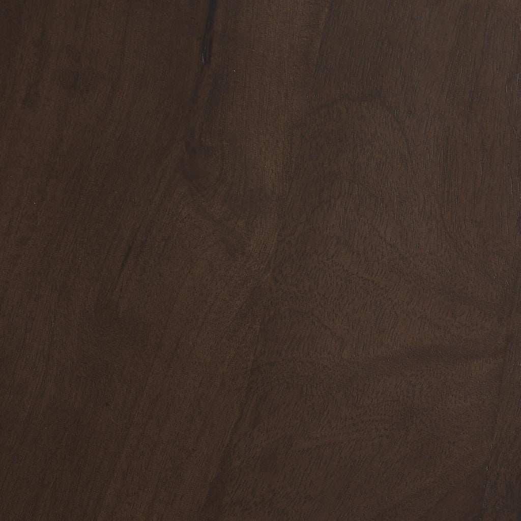 Mercana Cayson Dark Brown Sculptural Round Accent Table
