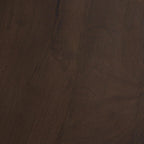 Mercana Cayson Dark Brown Sculptural Round Accent Table