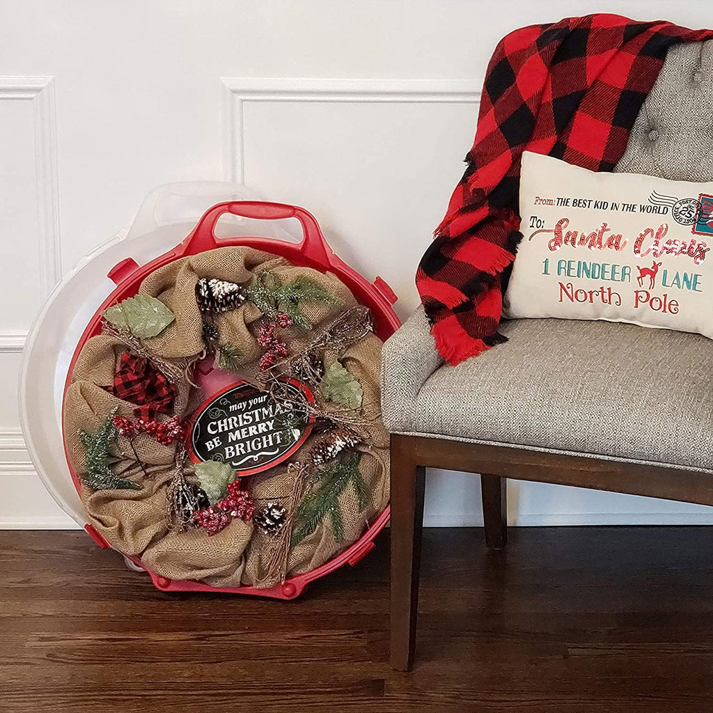 HOMZ Holiday Wreath Box, 24 Inches