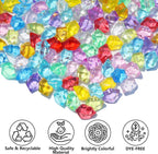 QYGL 850PCS+ Colorful Fake Diamonds, Fake Ice, Acrylic Rocks Bulk Plastic Gems for Vase Fillers, Table Scatter, Wedding Centerpieces, Party Decoration, Crafts, Aquarium & Food Display