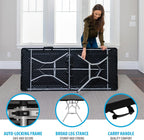 LIFETIME 6-Foot Fold-in-Half Table, Light Commercial Folding Table, Black