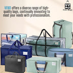 VENO 2 Pack Clear Moving Bags Heavy Duty, 90L Extra Large Transparent Storage Bags, 50lbs Loads, Zippers, Handles & Tag, Moving Boxes Alternative for College Dorm Essentials, Closet