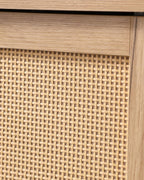 Mid-Century Modern Storage Cabinet, with Open Shelves & Adjustable Shelves, for Living Dining Room,for Kitchen Home
