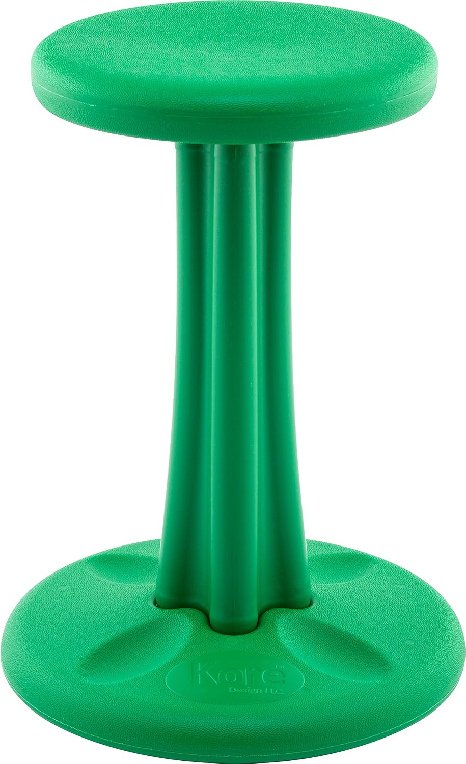 KORE DESIGN Wobble Stool Chair, Girls + Boys Kid Desk Stools, Ergonomic Small Office Chairs, Flexible Seating for Active Kids, ADD/ADHD, Classroom, School, Home, Pre-Teen (18.7in), Age 10-11 yr, Green