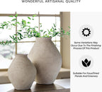 Signature Design by Ashley Hannela 12" Modern Distressed Polyresin Vase, Antique Tan