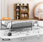 5-Cube Toy & Book Shelf with Storage Bins - Kids Organizer for Playroom, Bedroom, and School Classroom