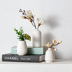 Tanvecle White Ceramic Bud Vase Set of 11, Small Vases for Pampas Grass, Flowers, Mini Vases for Modern Home Decor, Minimalist Decor, for Living Room, Dining Table & Shelves
