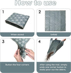 Heavy-Duty Waterproof – Indoor Plant Transplanting & Mess Control Mat, Thick Succulent Potting Tray for Soil Change, Spill-Proof Gardening & Pet Grooming Mat (M - 29.5" X 29.5")