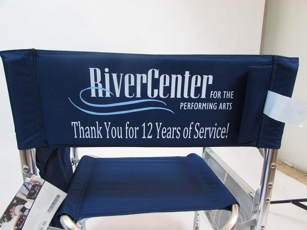 Personalized Imprinted Sports Director Chair with Side Table and Pocket
