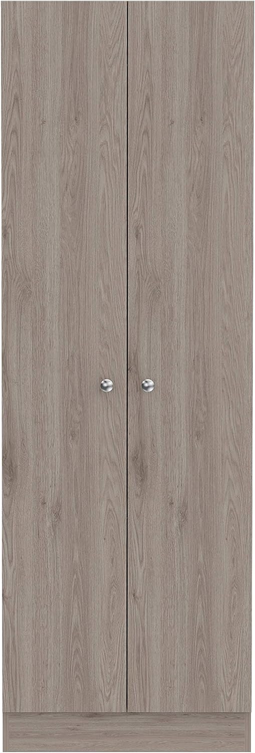 Multistorage Pantry Cabinet,Five Shelves,Double Door Cabinet for Kitchen,Laundry,Living Room,Bedroom-Light Gray,23.6 * 11.8 * 11.8