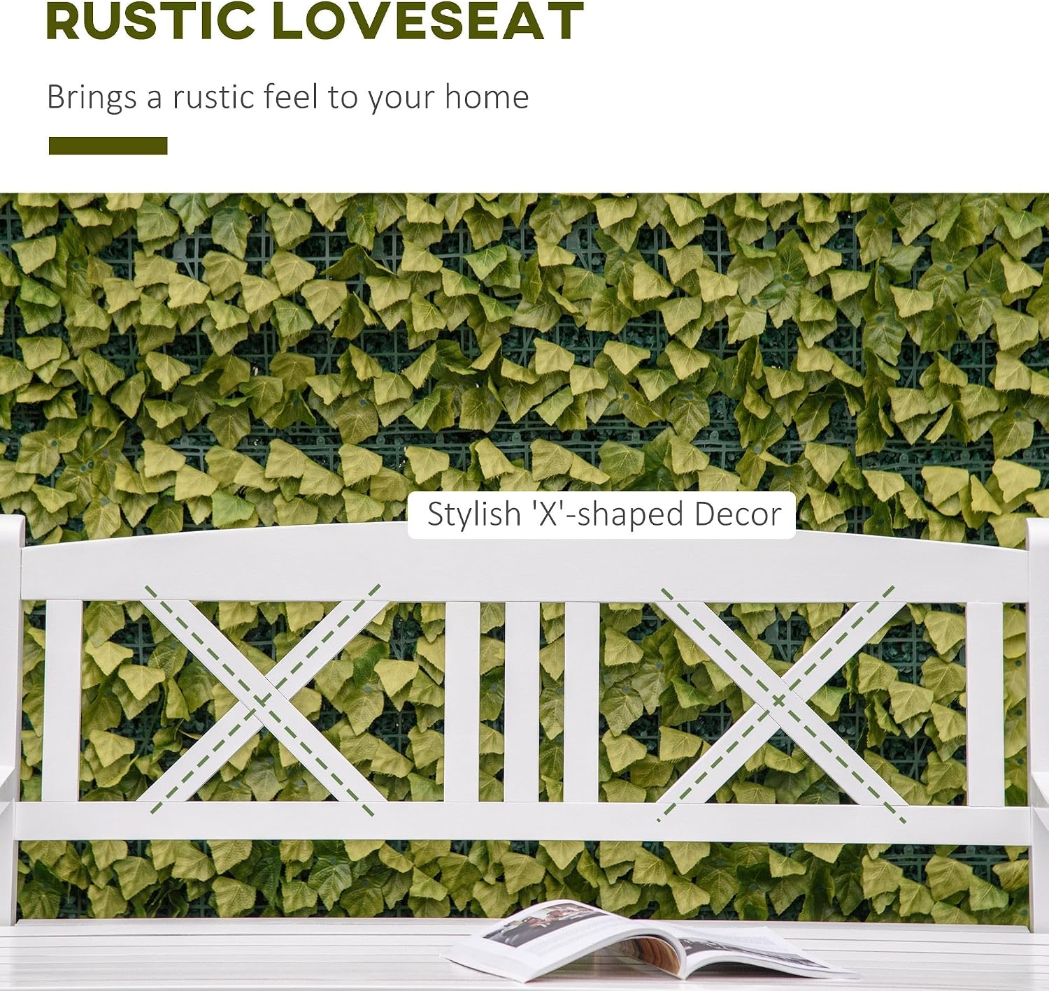Rustic Style Wooden Bench