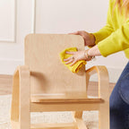 ECR4Kids Bentwood Rocking Chair with Armrests, Montessori Furniture, Natural