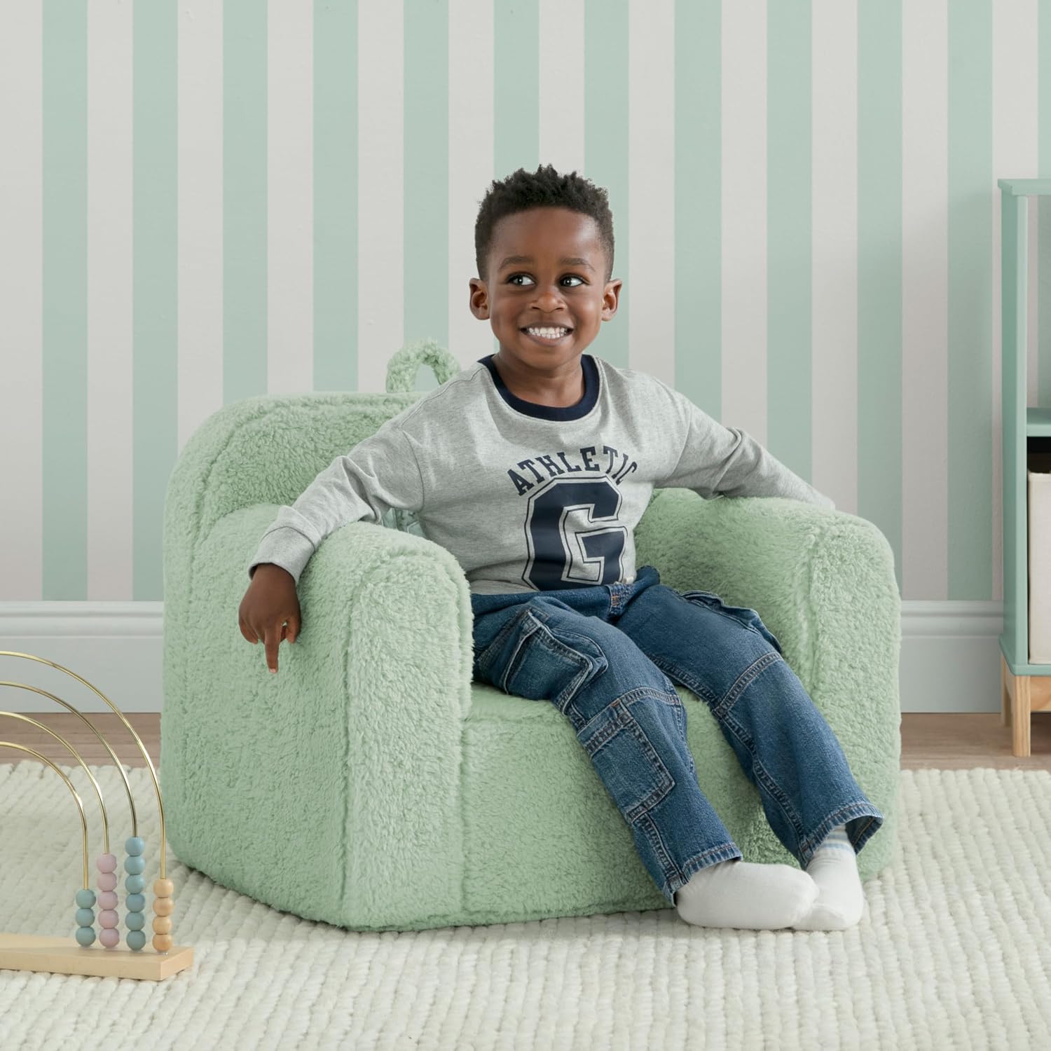 babyGap by Delta Children Sherpa Chair- Greenguard Gold Certified, Sage