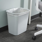 COASTWIDE Professional™ Indoor Trash Can Without Lid, Gray Soft Molded Plastic, 7 Gallon