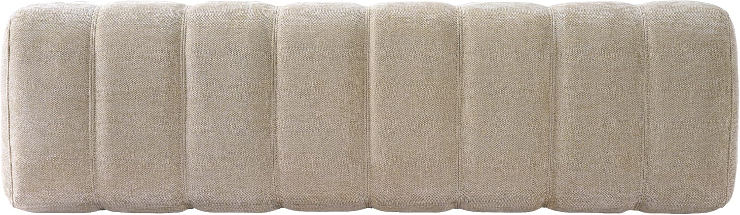 Christopher Knight Home Lamie Chenille Upholstered Dining Bench, Wooden Entryway Bench, Long Sofa Footstool for Living Room, Bedroom End of Bed Bench, Oatmeal+Black