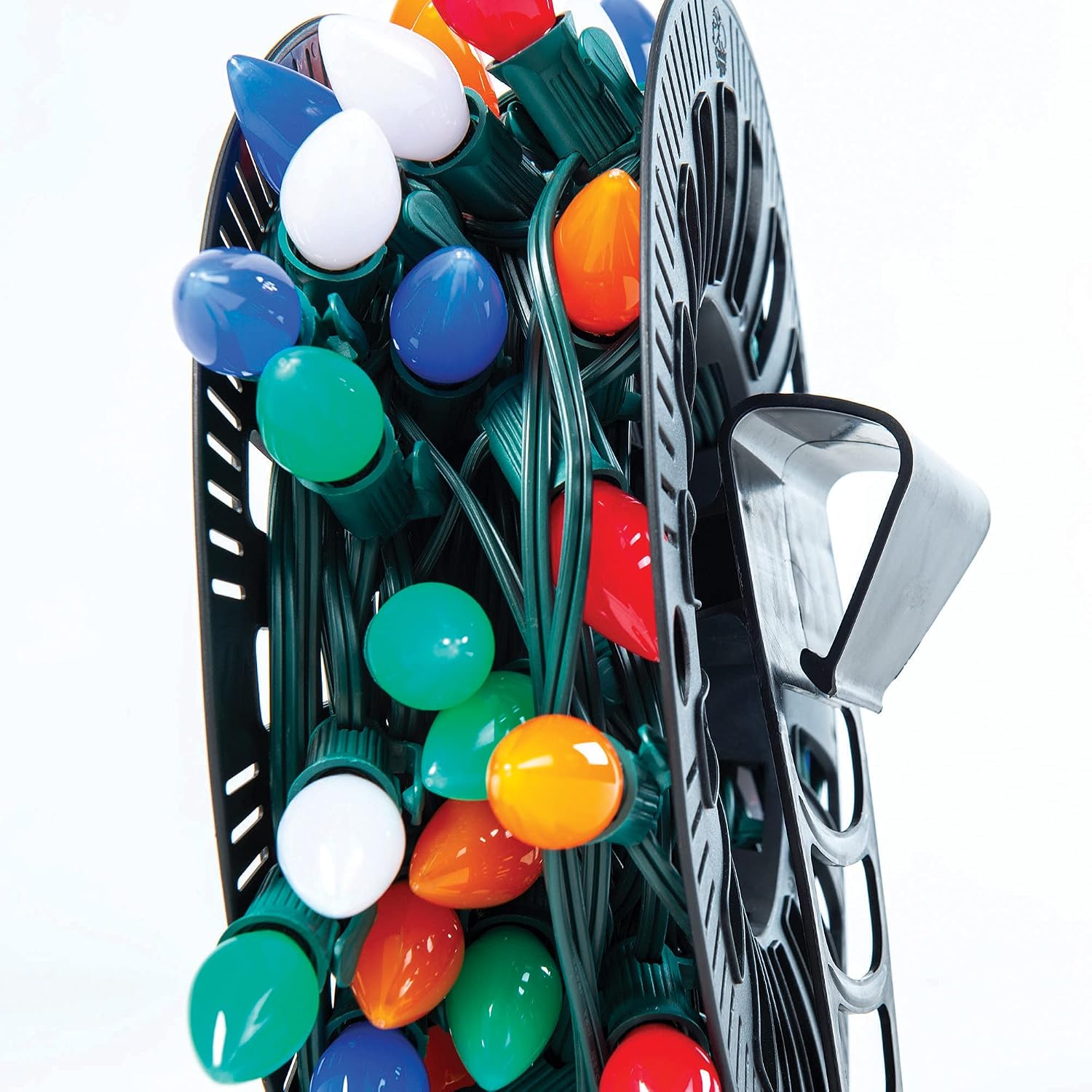 [Wire and Christmas Lighting Storage Bag] - Install N Store Light Storage Reels and Wire Spool - Includes 3 Spools, a Hanging Hook, and a Zipper Bag | Santa's Bags
