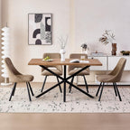 Dining Chairs Set of 4, Modern Boucle Upholstered Kitchen Chairs [Cut-Out Design] for Dining Living Room Restaurant