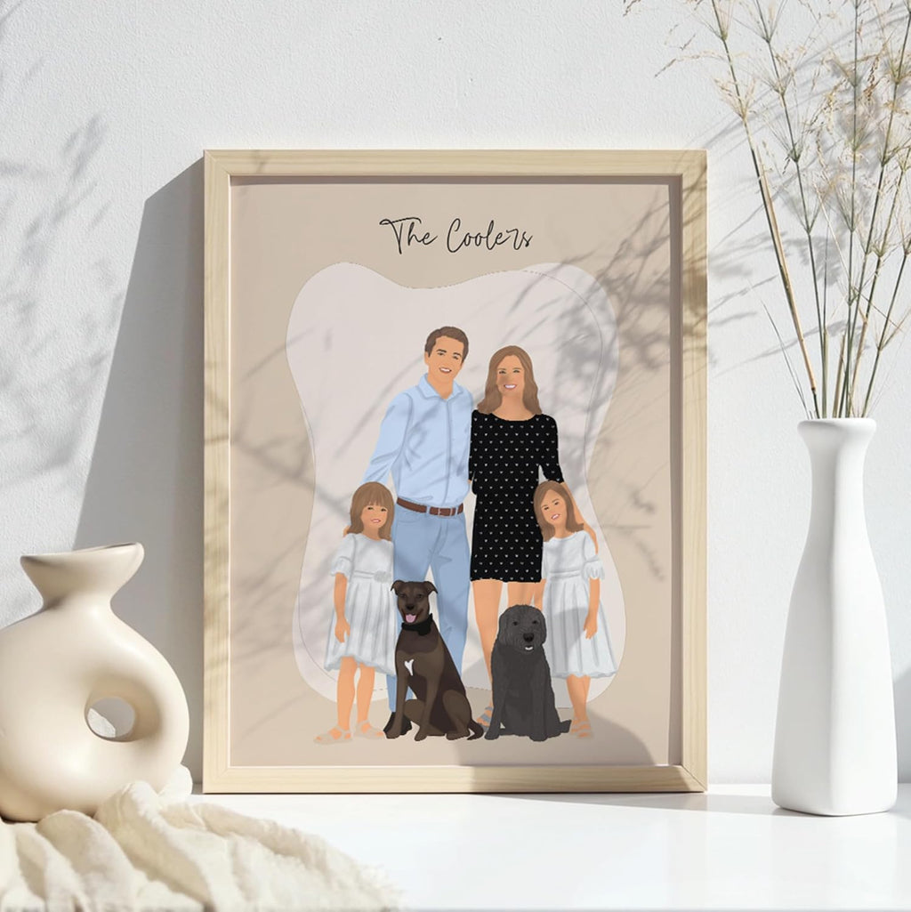 NudoHome Personalized Custom Realistic Portrait – Hand-Drawn from Your Photo | Gift for Mother’s Day, Father’s Day, Christmas, Birthdays, and Anniversaries, gift
