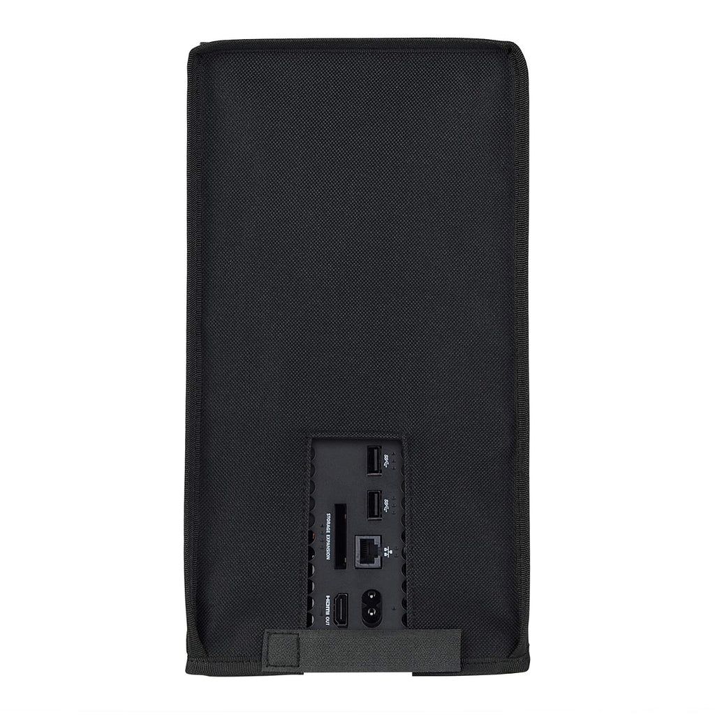 PlayVital Black Nylon Dust Cover for Xbox Series X Console, Soft Neat Lining Dust Guard, Anti Scratch Waterproof Cover Sleeve for Xbox Series X Console