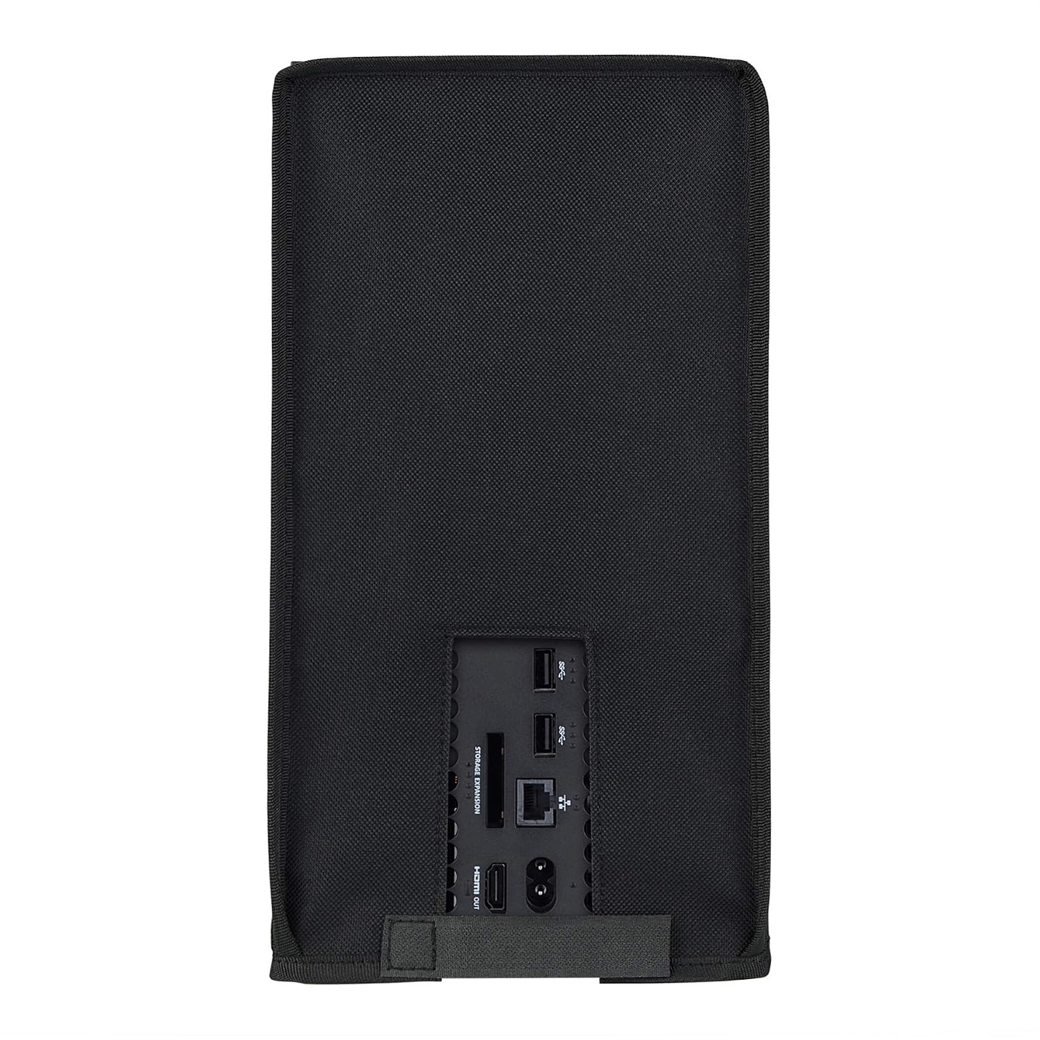 PlayVital Black Nylon Dust Cover for Xbox Series X Console, Soft Neat Lining Dust Guard, Anti Scratch Waterproof Cover Sleeve for Xbox Series X Console
