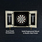 Hathaway Drifter Solid Wood Dartboard & Cabinet Set