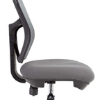 Norwood Commercial Furniture Adjustable-Height Office Mesh Drafting Chair with Chrome Footrest Ring & Optional Arms