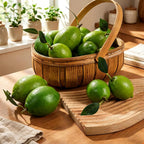 12 Pcs Artificial Lemons and Limes Fake Lemons Limes Set Realistic Fake Fruit for Home Kitchen Decor Green Lemon Mixed Set for Photography Props Table Centerpieces Party Decoration