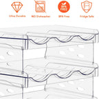 Stackable Wine Rack,Wine Bottle Holder for Inside Cabinet,for Pantry,Refrigerator,Countertop Organization-4 Tiers for 16 Bottles