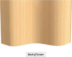 4 ft. Tall Reversible Bamboo Wave Screen - Burnt Bamboo