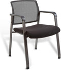 Union & Scale Guest & Reception Chair, Fabric, Black, 2-Pack