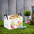Easter Storage Basket Easter Bunny Storage Bin Collapsible Nursery Hamper Clothes Box Book Shelf Basket Easter Bunny Eggs Decor Easter Gifts