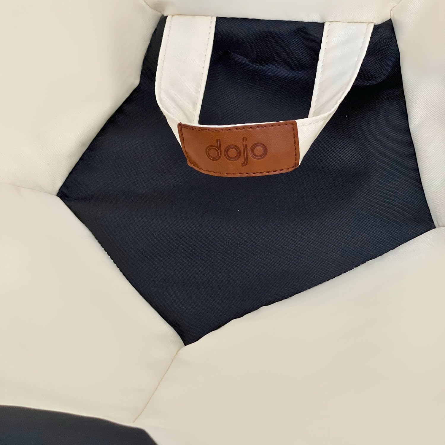 Dojo Classic Kids Bean Bag Chair (Filled) - Tough, Stain Resistant and Ultra Comfortable (Football White)