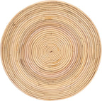 Bali & pari Brookwood Natural Rattan End Table