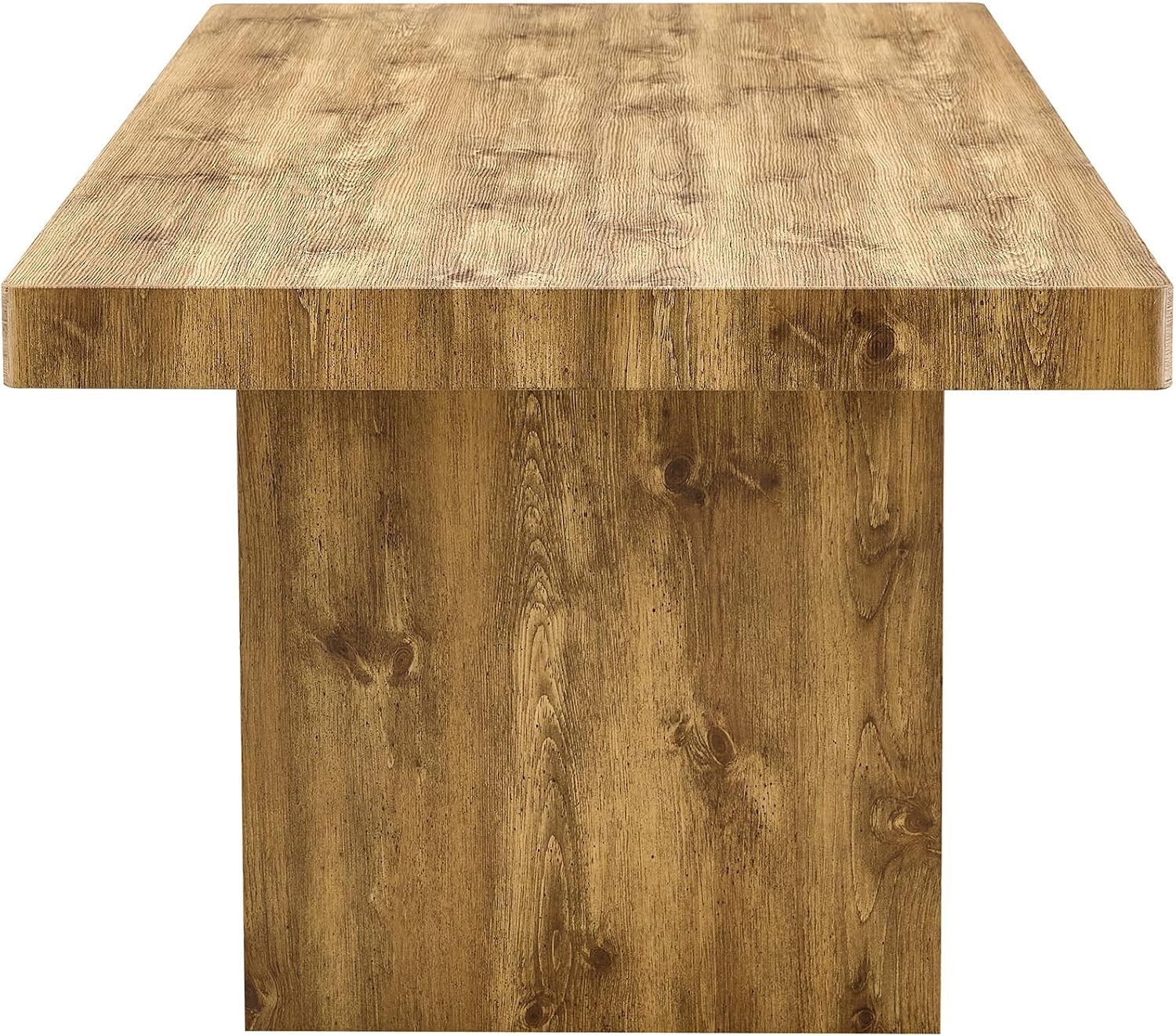 Ebullient 79" Farmhouse Dining Table for 6-10, Rustic Wooden Kitchen Table with Thick Tabletop, Heavy Duty Large Rectangular Dining Table for Dining Room & Kitchen