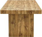Ebullient 79" Farmhouse Dining Table for 6-10, Rustic Wooden Kitchen Table with Thick Tabletop, Heavy Duty Large Rectangular Dining Table for Dining Room & Kitchen