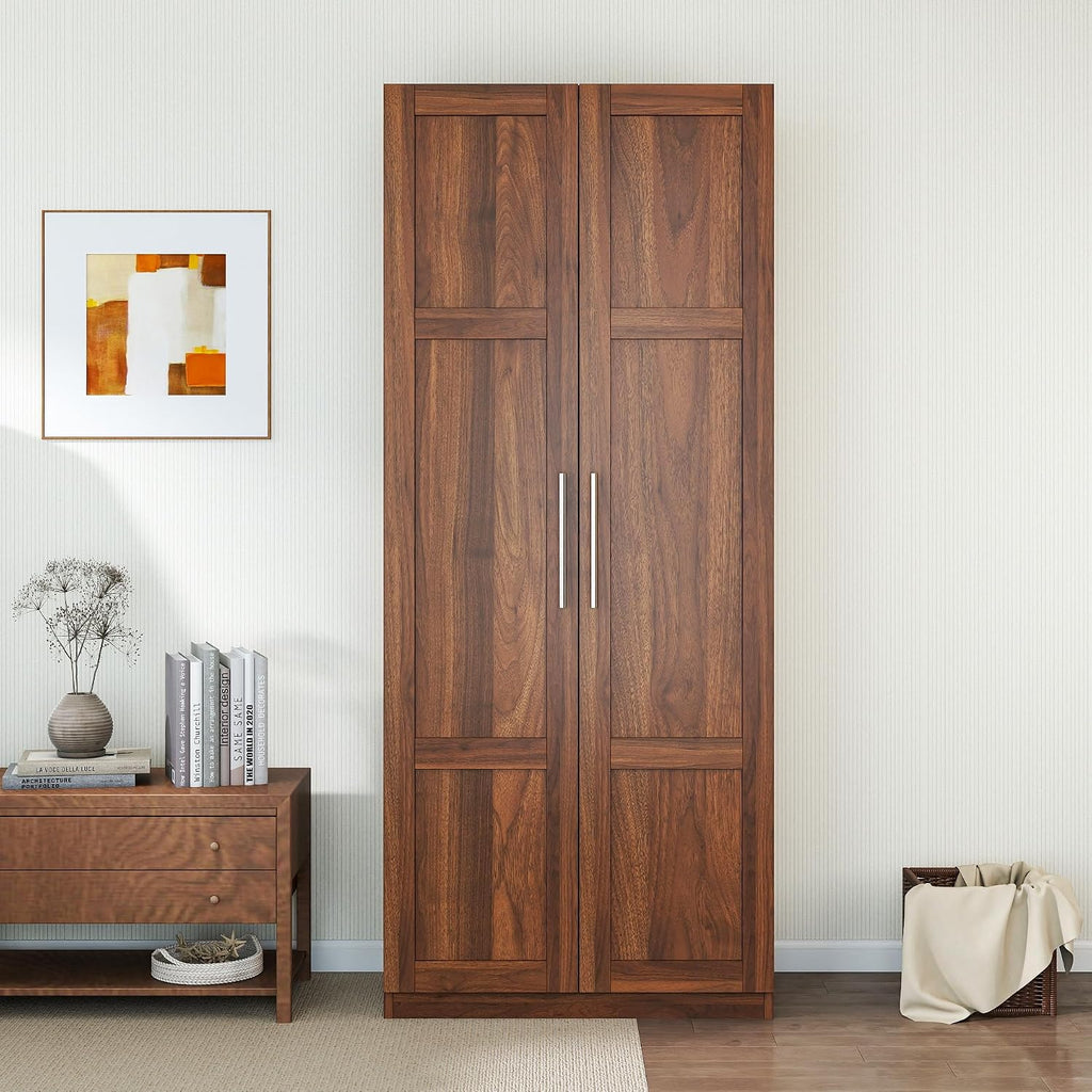 Pantry Cabinet, Kitchen Pantry Storage Cabinets with 2 Door and 3 Shelves, Pantry Storage Cabinet, Cupboard for Kitchen, Dining Room and Living Room.