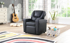 Recliner Chair Black PVC PU612