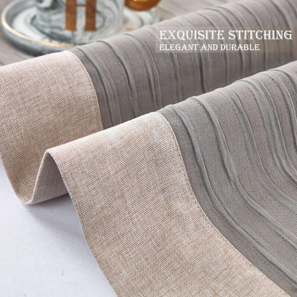 Grey Bed Runner 102 x 20 Inch Striped Seersucker Textured Bed Scarf for King Size Bed Elegant Grey Patchwork Quilted Runner Decorative for Hotel Bedroom (180cm & 200cm Bed, 1 Piece)
