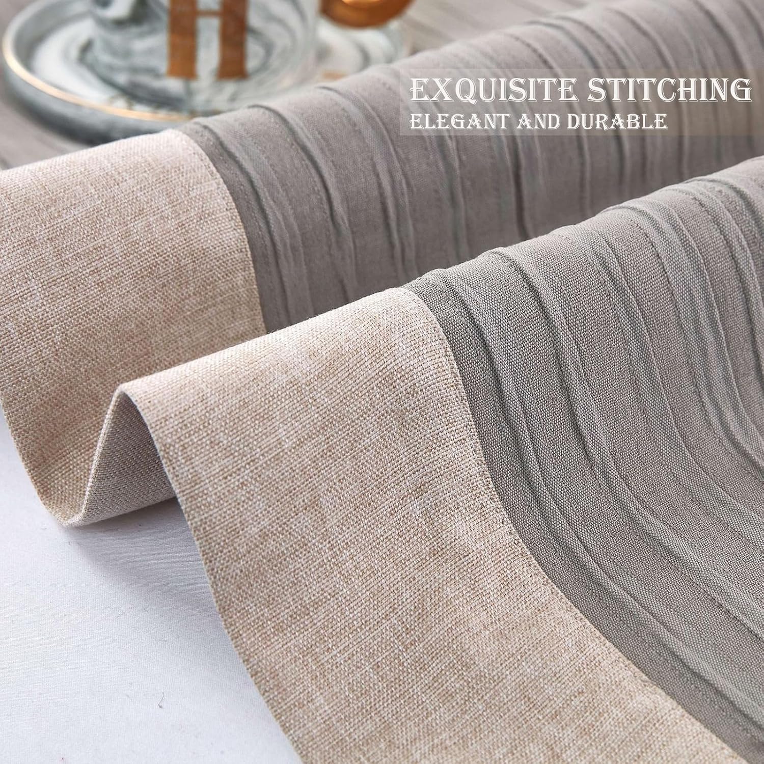 Grey Bed Runner 102 x 20 Inch Striped Seersucker Textured Bed Scarf for King Size Bed Elegant Grey Patchwork Quilted Runner Decorative for Hotel Bedroom (180cm & 200cm Bed, 1 Piece)