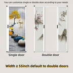 No-Drilling Sliding Folding Door,Interior Accordian Door with Aluminum Frame and Cellular Fabric,Room Divider for Closet RV Patio Shower Door Suitable，Customize Size (Blackout White)