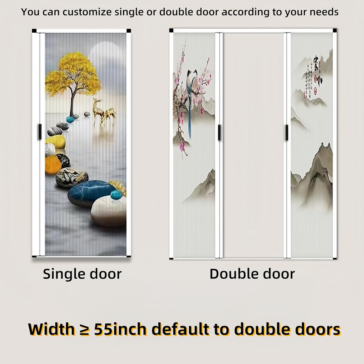 No-Drilling Sliding Folding Door,Interior Accordian Door with Aluminum Frame and Cellular Fabric,Room Divider for Closet RV Patio Shower Door Suitable，Customize Size (Blackout White)