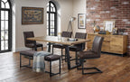 Julian Bowen Brooklyn Upholstered Bench, Brown, Height: 47, Width: 121, Depth: 41cm