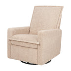 Babyletto Cali Flange Recliner and Swivel Glider in Chai Shearling, Greenguard Gold and CertiPUR-US Certified